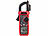 revolt Strommesszange AC & DC, Strom, Spannung bis 600 Volt, True RMS-4000 revolt Digitale Zangen-Multimeter mit Temperaturmessung und NCV-Prüfung