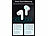 auvisio Kabellose In-Ear-Kopfhörer mit Ladecase, Noise-Cancelling, weiß auvisio Kabellose In-Ear-Stereo-Headsets mit Noise Cancelling und Lade-Etui