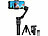Somikon 3-Achsen-Stabilisator für Smartphones bis 7,7", mit Akku, Stativ & App Somikon 3-Achsen-Smartphone-Stabilisatoren mit Akku, Stativ und App