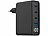 revolt 4-Port-USB-Netzteil, LED-Display, 3x USB-C PD 100W, USB-A QC 30W, GaN revolt USB-Wandnetzteile mit USB-A und USB-C, PD und QC