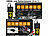 Lescars 2er-Set Profi-2in1-OBD2-Scanner & Batterie-Tester, HD-Farbdisplay Lescars 2in1-OBD2-Scanner und Batterie-Tester
