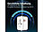 revolt Universal-Reiseadapter, USB-C PD 20 W, QC 18 W, für US/EU/UK/AUS revolt Reiseadapter mit USB-C Power Delivery & USB-A Quick Charge, für Stecker & Steckdosen Typ A, I, C, G