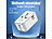 revolt Universal-Reiseadapter, USB-C PD 20 W, QC 18 W, für US/EU/UK/AUS revolt Reiseadapter mit USB-C Power Delivery & USB-A Quick Charge, für Stecker & Steckdosen Typ A, I, C, G