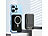revolt 2er-Set Magnet-Powerbank 10.000 mAh, für Qi & MagSafe, PD, QC, 22,5 W revolt Magnetische Powerbanks, Qi-& MagSafe-kompatibel 