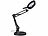 Lunartec 2er-Set LED-Lupenleuchte, 10-fach, CCT, 500 lm, Tischklemme/Standfuß Lunartec LED-Lupenleuchten