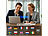 auvisio KI-Echtzeitzeitübersetzer & In-Ear-Kopfhörer, 135 Sprachen, ANC, 28 dB auvisio KI-Echtzeitzeitübersetzer & In-Ear-Kopfhörer in Lade-Etui mit Touch-Display, ANC, App