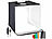 Somikon Fotobox zum Fotografieren, faltbar, mit LED-Licht, Versandrückläufer Somikon Foto-Lichtzelte mit Fotolampen 