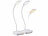 Lunartec 2er-Set Akku-Schwanenhals-Schreibtischleuchte CCT, 245 lm, 7 W dimmbar Lunartec Akku-Schwanenhals-Schreibtischleuchten mit dimmbaren CCT-LEDs 