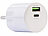 revolt 4er-Set USB-Netzteile mit USB-C PD bis 30 W und Quick Charge bis 18 W revolt USB-Wandnetzteile mit USB-A und USB-C, PD und QC