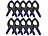 AGT 10er-Set Klemmzwingen, 14 kg Klemmkraft, 8 cm Spannweite AGT Klemmzwingen 