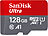 SanDisk Ultra microSDXC, 128 GB, 120 MB/s, Class 10, U1, A1, mit Adapter SanDisk microSD-Speicherkarten UHS U1