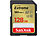 SanDisk Extreme SDXC-Karte (SDSDXVA-128G-GNCIN), 128 GB, 180 MB/s, U1 / V30 SanDisk SD-Speicherkarten UHS U1