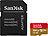 microSD: SanDisk Extreme microSDXC (SDSQXAH-064G-GN6MA), 64 GB, 170 MB/s, U3 / A2