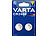 Batterien Knopf: Varta 2er-Set Electronics Lithium-Knopfzellen, CR2450, 570 mAh, 3 Volt