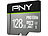 PNY PRO Elite microSD-Karte 128GB, 100MB/s lesen, 90 MB/s schreiben, A1 PNY microSD-Speicherkarte UHS U3