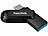 SanDisk Ultra Dual Drive Go USB-Stick mit USB-C und USB-A, 256 GB, schwarz SanDisk USB-Speichersticks mit USB Typ C