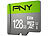 PNY Elite microSD, mit 128 GB und SD-Adapter, lesen bis zu 100 MB/s PNY