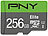 PNY Elite microSD, mit 256 GB und SD-Adapter, lesen bis zu 100 MB/s PNY