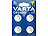 CR2430-Batterien: Varta 4er-Pack Electronics Lithium-Knopfzellen CR2430, 3 V, Retail Blister