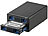 Xystec 2-fach-Festplatten-Gehäuse für 3,5"- & 2,5"-SATA, USB 3.0, RAID Xystec