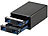 Xystec 2-fach-Festplatten-Gehäuse für 3,5"- & 2,5"-SATA, USB 3.0, RAID Xystec