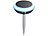 Lunartec 4er-Set Solar-Outdoor-Leuchte, RGB-CCT-LEDs, PIR, Bluetooth, App, 90lm Lunartec Solar-Outdoor-Leuchte mit RGB-CCT-LEDs, Bewegungssensor und App