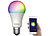 Luminea Home Control 4er-Set WLAN-LED-Lampen, E27, RGB-CCT, 11W(ersetzt 120W), 1.055lm, App Luminea Home Control WLAN-LED-Lampen E27 RGBW