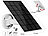 Solarpanel 5V mit Akku: revolt Universal-Solarpanel für Akku-IP-Kameras mit Micro-USB-Port, 3W, IP65