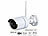 VisorTech Funk-IP-Kamera für Überwachungssystem DSC-850.app/750.app V2/1920.app VisorTech Netzwerk-Überwachungssysteme mit Rekorder, Kamera, Personenerkennung und App