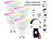Luminea Home Control 4er-Set WLAN-LED-Spots, GU10, RGB-CCT 4,5 Watt, 326 lm, 45°, App Luminea Home Control
