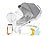 Cybaby Smarte Babywippe aus Aluminium, Bluetooth, WLAN, Versandrückläufer Cybaby Faltbare Babywippen im Aluminiumgestell, Bluetooth, App