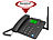 simvalley communications 4G-Tischtelefon, Hotspot-Funktion, WLAN, Akku, ohne Vertrag & SIM-Lock simvalley communications 4G-Tischtelefone mit Hotspot, SOS-Taste und Radio
