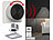 Luminea Home Control 4er-Set mobile Lichtschalter & Dimmer für Lampen LAV-165/175.rgbw Luminea Home Control Lichtschalter mit Dimmerfunktion für Bluetooth-kompatible ELESION-Lampen