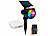 Lunartec RGB-CCT-LED-Spot mit Bluetooth, 50 lm, 1 W, IP44 inkl. Gateway Lunartec