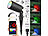 Luminea Home Control 3er-Set WLAN-Gartenstrahler, RGB & CCT, 7 W, 520 lm, IP65, App Luminea Home Control WLAN-Gartenstrahler mit RGB-CCT-LEDs, App- & Sprachsteuerung, 230 V