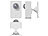 Luminea Home Control ZigBee-PIR-Bewegungsmelder, 8 m Reichweite, 128° Erfassungswinkel, App Luminea Home Control Batteriebetriebene ZigBee-PIR-Bewegungsmelder mit App