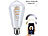 Luminea Home Control 2er-Set LED-Filament-Lampen E27, CCT, 4,5 W (ersetzt 35 W), für ZigBee Luminea Home Control WLAN-LED-Filament-Lampe E27 weiß