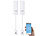 Luminea Home Control 2er-Set ZigBee-Wassermelder mit externem Sensor, App Luminea Home Control ZigBee-Wassermelder mit App