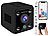 Somikon Akku-Micro-IP-Kamera, HD 720p, 120° Weitwinkel, Nachtsicht, WLAN Somikon