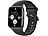 newgen medicals Fitness-Smartwatch mit EKG-, Blutdruck-, SpO2-Anzeige, Bluetooth, IP68 newgen medicals Fitness-Smartwatches mit EKG-, Herzfrequenz-, Blutdruck- & Blutsauerstoff-Anzeige