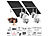 7links 2er-Set Pan-Tilt-Überwachungskameras, 2K, WLAN, Akku, 25 W Solarpanel 7links