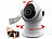 7links 2er-Set 2K-Pan-Tilt-Überwachungskameras, 360°, Nachtsicht, IP65, App 7links WLAN-IP-Nachtsicht-Überwachungskameras, dreh- und schwenkbar, für Echo Show