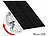MicroUSB Solarpanel: revolt Solarpanel für Akku-IP-Kameras mit Micro-USB, 5 W, 5 V, IP65