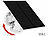 revolt 2er-Set Solarpanels für Akku-IP-Kameras mit USB-C, 5 W, 5 V, IP65 revolt Solarpanels mit USB-C-Anschluss für Akku-Überwachungskameras