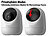 7links WLAN-Pan-Tilt-Kamera mit 2K, Privat-Modus, IR-Nachtsicht 7links WLAN-Pan-Tilt-Überwachungskameras mit Privat-Modus und Objekt-Tracking, für Echo Show