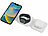 Callstel 3in1-Ladestation für iPhone/AirPods/Apple Watch + 2-Port-USB-Netzteil Callstel