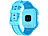TrackerID 4G-GPS-Kinder-Smartwatch, Videoanruf, Gorilla-Glas, Herzfrequenz, blau TrackerID 4G-GPS-Kinder-Smartwatches mit Videoanruf, Herzfrequenz- und SpO2-Messung