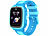 TrackerID 4G-GPS-Kinder-Smartwatch, Videoanruf, Gorilla-Glas, Herzfrequenz, blau TrackerID 