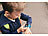 TrackerID 4G-GPS-Kinder-Smartwatch, Videoanruf, Gorilla-Glas, Herzfrequenz, blau TrackerID 