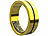 newgen medicals Fitnesstracker-Ring, Herzfrequenz- & SpO2-Anzeige, 2 mm, gold, Gr. 63 newgen medicals Fitness- und Schlaftracker-Ringe mit SOS-Funktion und Touch-Steuerung